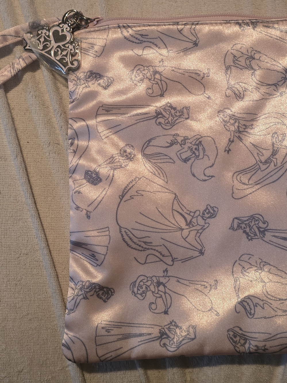 Disney Princess Satin Pink Pouch Clutch